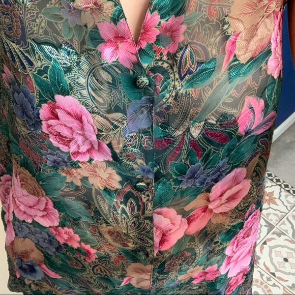 Victoria’s Secret 90s floral button front dress S - Picture 2 of 9